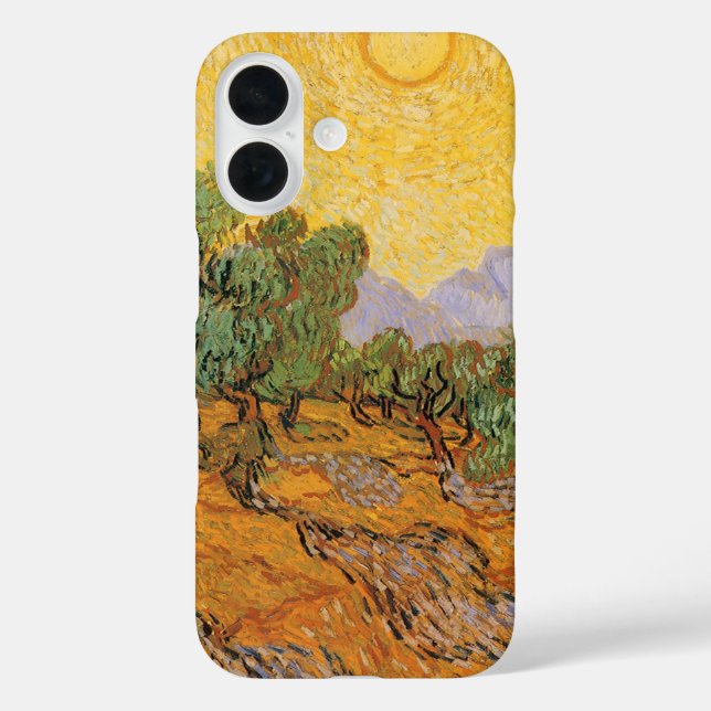 Vincent van Gogh - Olive Trees, Yellow Sky and Sun Case-Mate iPhone Case (Back)