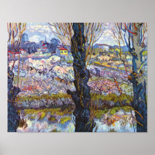 Vincent Van Gogh – Orchard In Bloom With Poplars Poster