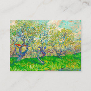 Vincent van Gogh Orchard in Blossom Enclosure Card