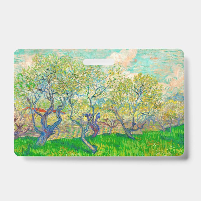 Vincent van Gogh Orchard in Blossom ID Badge (Front)