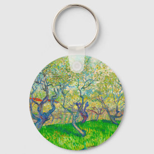Vincent van Gogh Orchard in Blossom Key Ring