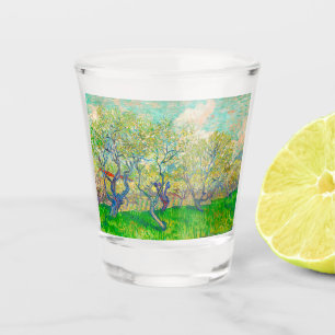 Vincent van Gogh Orchard in Blossom Shot Glass