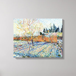 Vincent Van Gogh - Orchard with Peach Trees Canvas Print