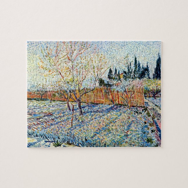 Vincent Van Gogh - Orchard with Peach Trees Jigsaw Puzzle (Horizontal)