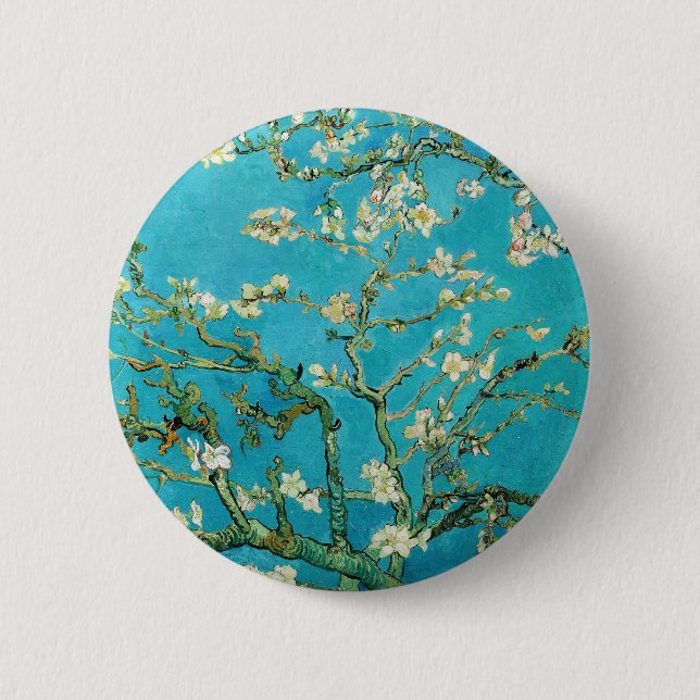 Vincent Van Gogh painting Almond Blossoms 6 Cm Round Badge (Front)