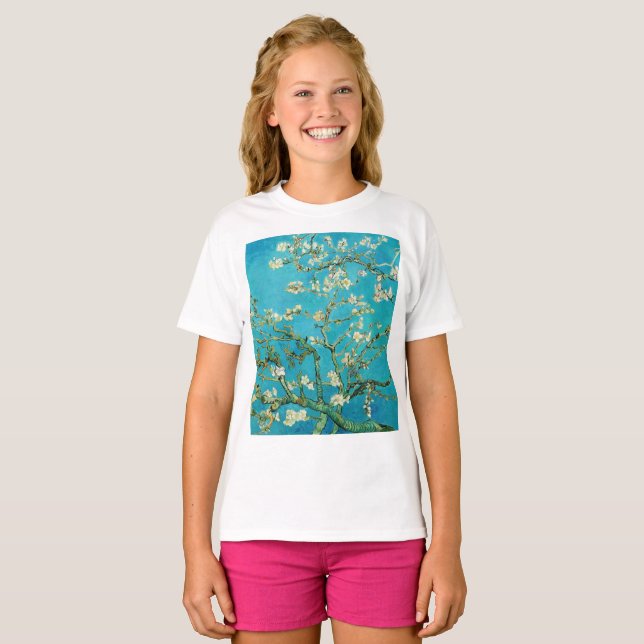 Vincent Van Gogh painting Almond Blossoms T-Shirt (Front Full)