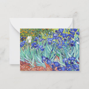 Vincent Van Gogh painting Irises Card