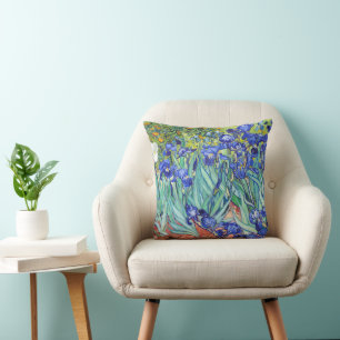 Vincent Van Gogh painting Irises Cushion