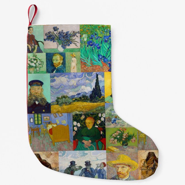Vincent van Gogh Paintings Small Christmas Stocking (Front)