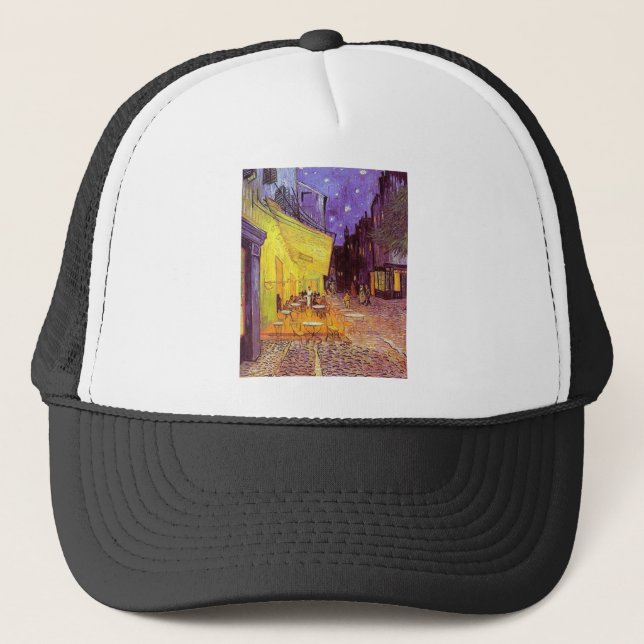 Vincent Van Gogh Paintings: Van Gogh Cafe Trucker Hat (Front)
