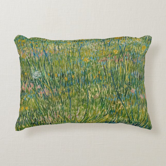 Vincent van Gogh - Patch of Grass Decorative Cushion (Front)