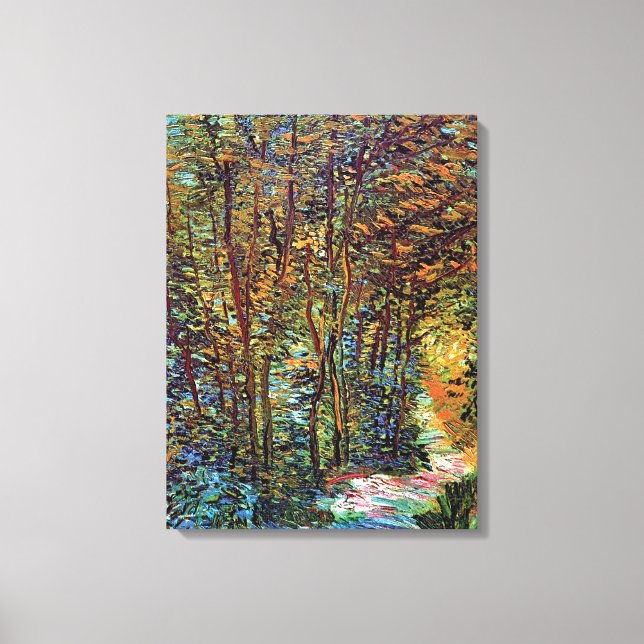Vincent Van Gogh - Path In The Woods Fine Art Canvas Print (Front)