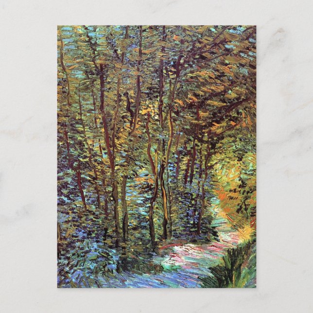 Vincent Van Gogh - Path In The Woods Fine Art Postcard (Front)