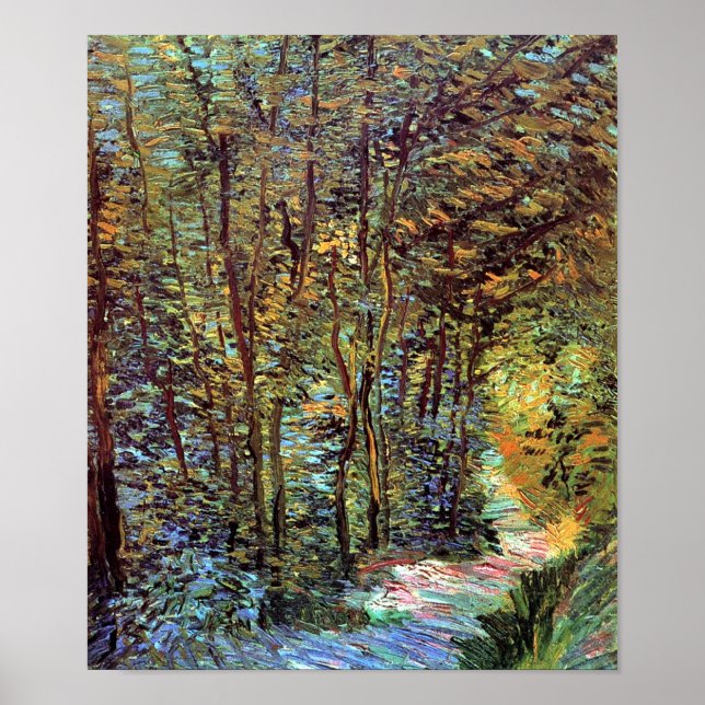 Vincent Van Gogh - Path In The Woods Fine Art Poster (Front)