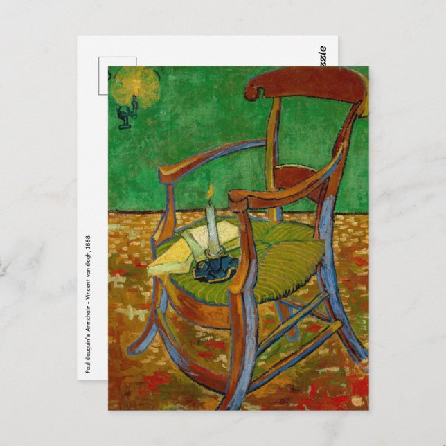 Vincent van Gogh - Paul Gauguin's Armchair Postcard (Front/Back)
