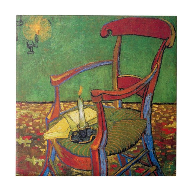 Vincent Van Gogh - Paul Gauguin's Armchair Tile (Front)