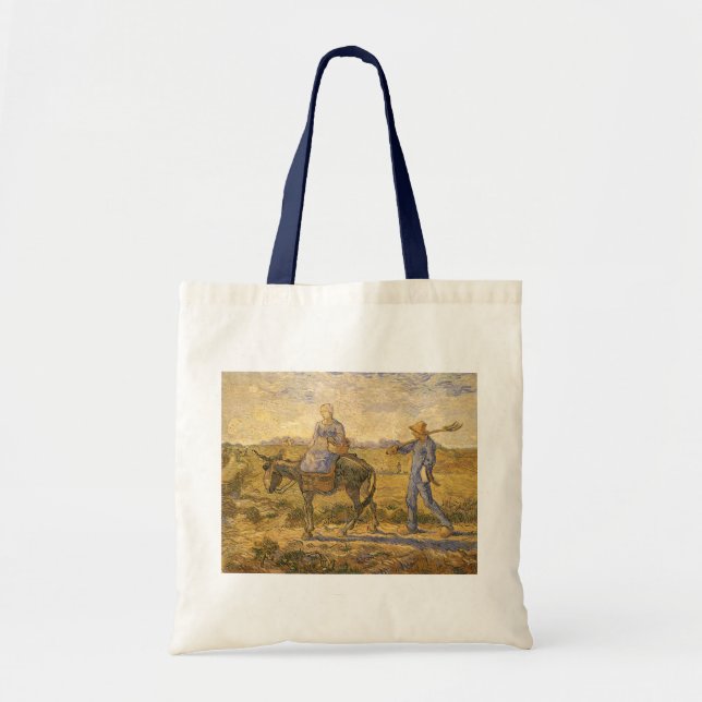 Vincent van Gogh - Peasant Couple Going to Work Tote Bag (Front)