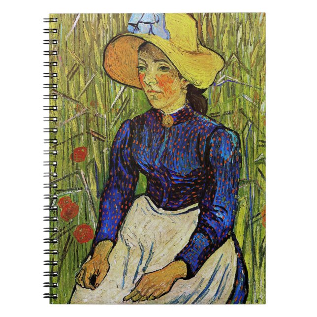 Vincent van Gogh - Peasant Girl in Straw Hat Notebook (Front)