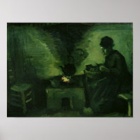 Vincent van Gogh | Peasant Woman by the Hearth