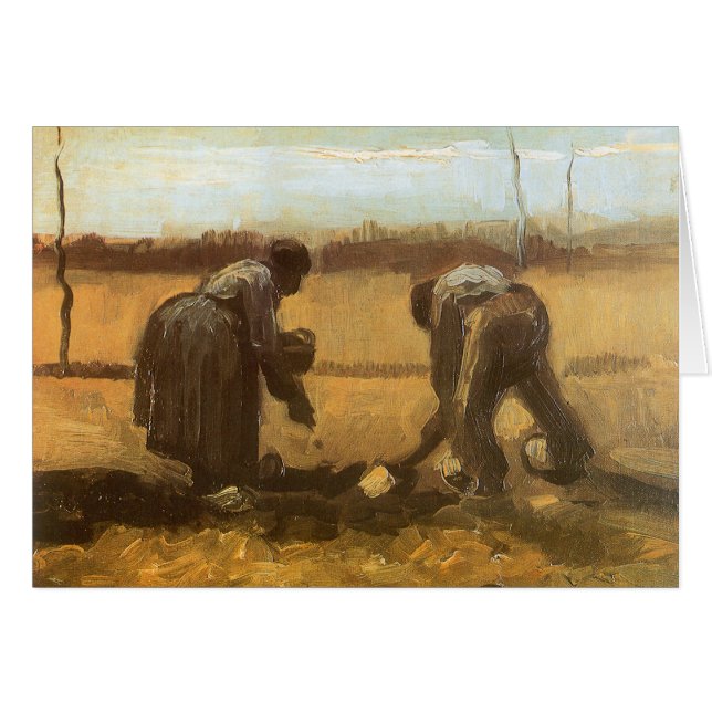 Vincent van Gogh - Peasants Planting Potatoes (Front Horizontal)