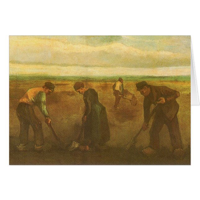 Vincent van Gogh - Peasants Planting Potatoes  (Front Horizontal)