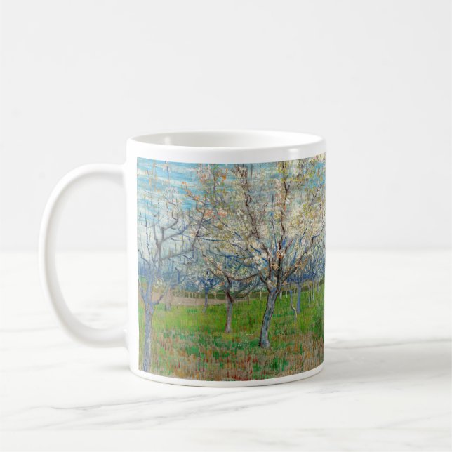 Vincent van Gogh - Pink Orchard Coffee Mug (Left)