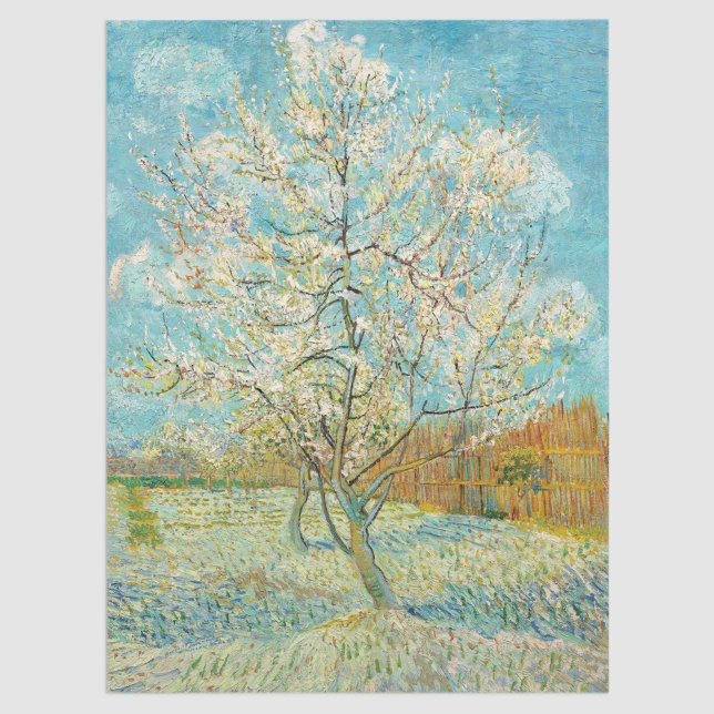 Vincent van Gogh - Pink Peach Tree in Blossom Tissue Paper (Creator Uploaded)