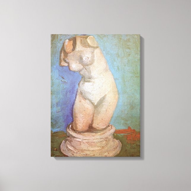 Vincent van Gogh - Plaster Statuette Female Torso Canvas Print (Front)