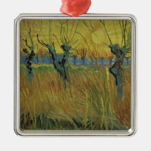 Vincent van Gogh   Pollarded Willows, Setting Sun Metal Tree Decoration