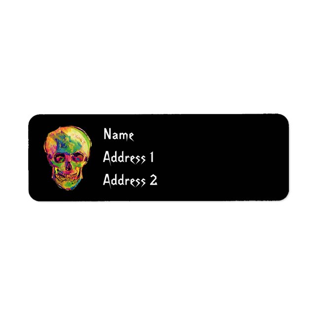 Vincent Van Gogh - Pop Art Halloween Skull (Front)