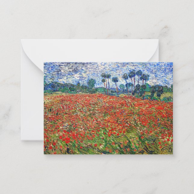 Vincent van Gogh - Poppy Field Card (Front)
