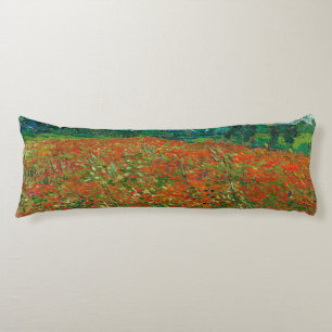 Vincent Van Gogh Poppy Field Floral Vintage Art Body Cushion