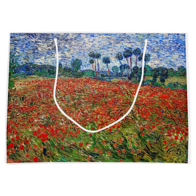 Vincent van Gogh - Poppy Field Large Gift Bag (Front)