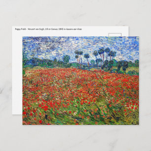 Vincent van Gogh - Poppy Field Postcard
