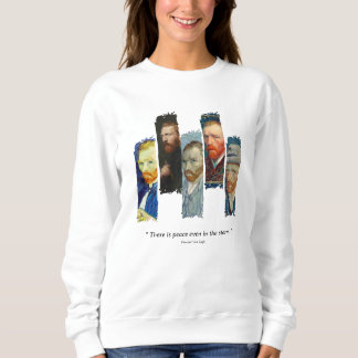 Vincent Van Gogh portrait and qoute  Sweatshirt