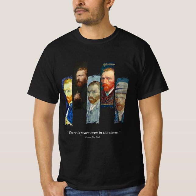 Vincent Van Gogh portrait and qoute  T-Shirt (Front)
