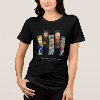 Vincent Van Gogh portrait and qoute  Tri-Blend Shirt
