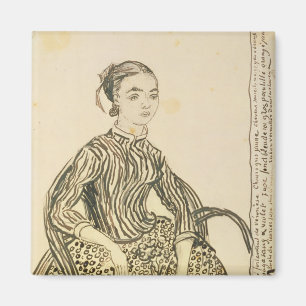 Vincent van Gogh Portrait of a Young Girl, 1888 Magnet