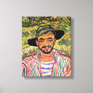 Vincent Van Gogh - Portrait Of A Young Peasant Canvas Print