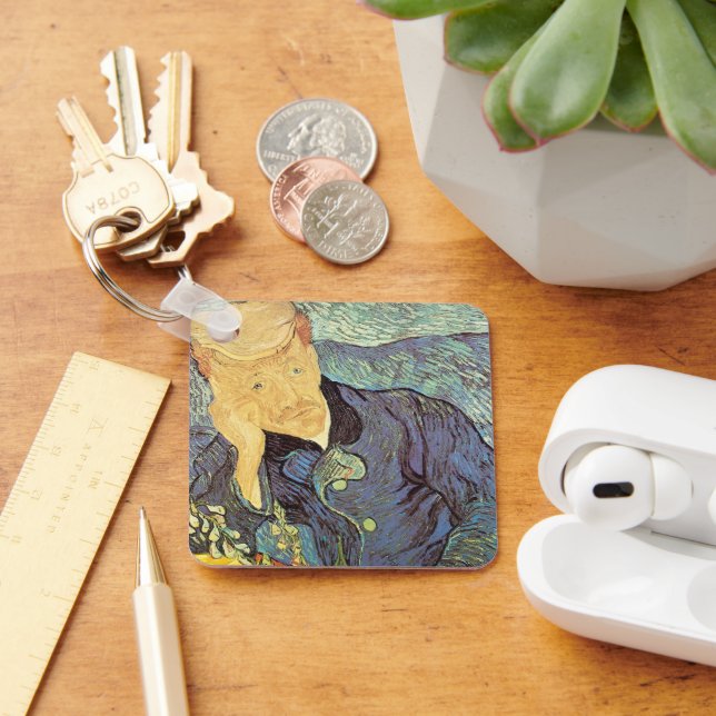 Vincent van Gogh - Portrait of Doctor Gachet Key Ring (Desk)