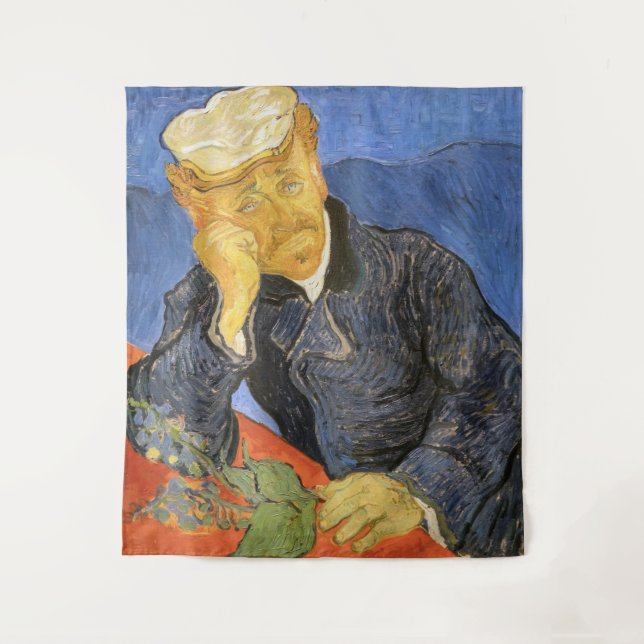 Vincent Van Gogh - Portrait of Doctor Paul Gachet Tapestry (Front)