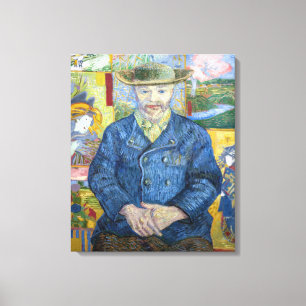 Vincent van Gogh - Portrait of Pere Tanguy Canvas Print