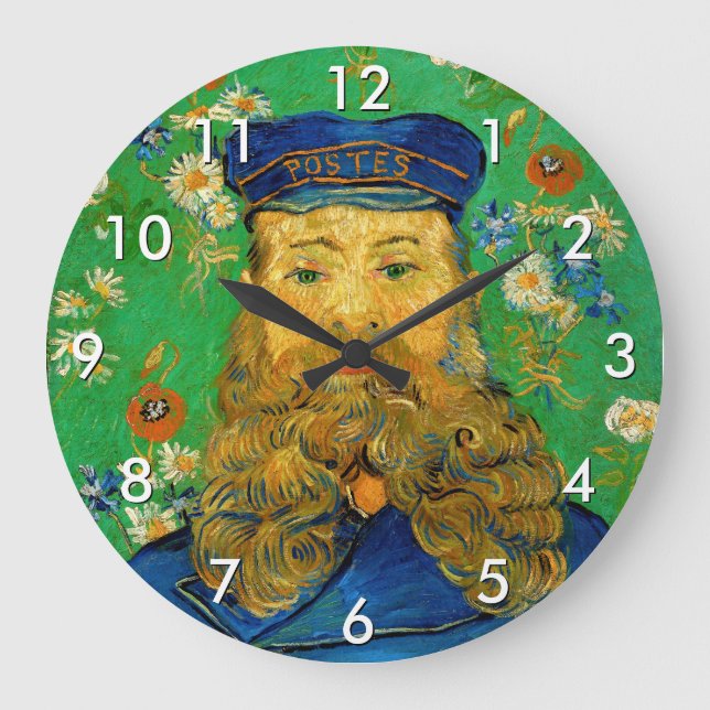 Vincent Van Gogh - Postman Joseph Roulin Large Clock (Front)