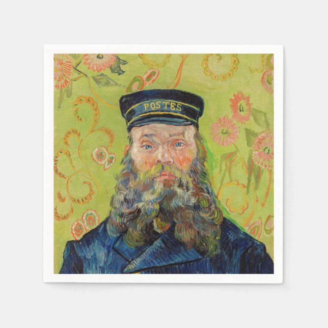 Vincent Van Gogh - Postman Joseph Roulin Napkin (Front)