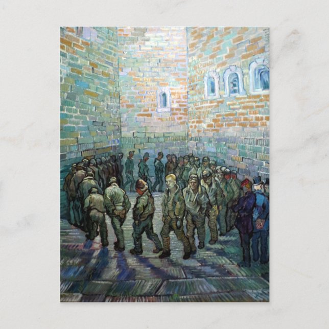 Vincent van Gogh Prisoners Exercising (after Doré) Postcard (Front)