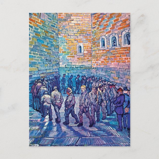 Vincent Van Gogh - Prisoners Walking The Round Postcard (Front)