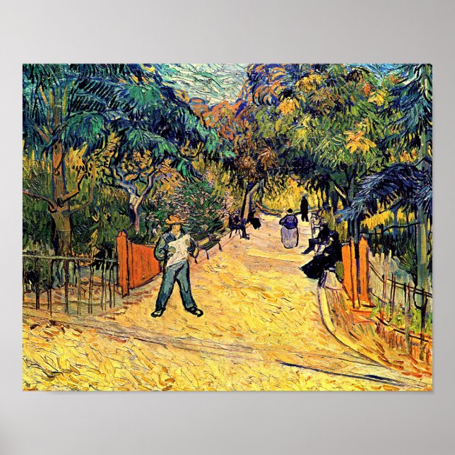 Vincent Van Gogh - Public Park in Arles Fine Art Poster (Front)
