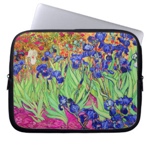 vincent van gogh purple irises laptop sleeve