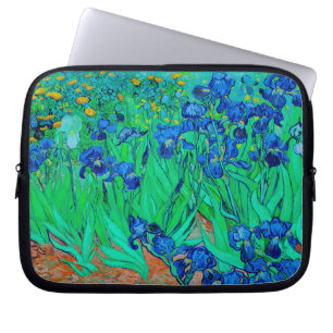 vincent van gogh purple irises laptop sleeve