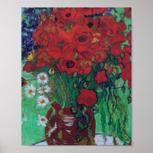 Vincent Van Gogh - Red Poppies and Daisies Poster